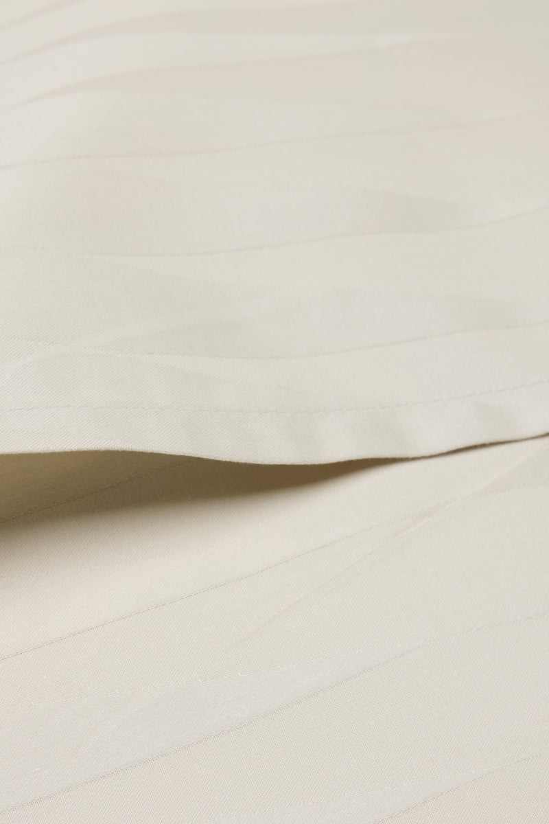 Jacquard Organic Cotton Pillowcases - Sterling Silver