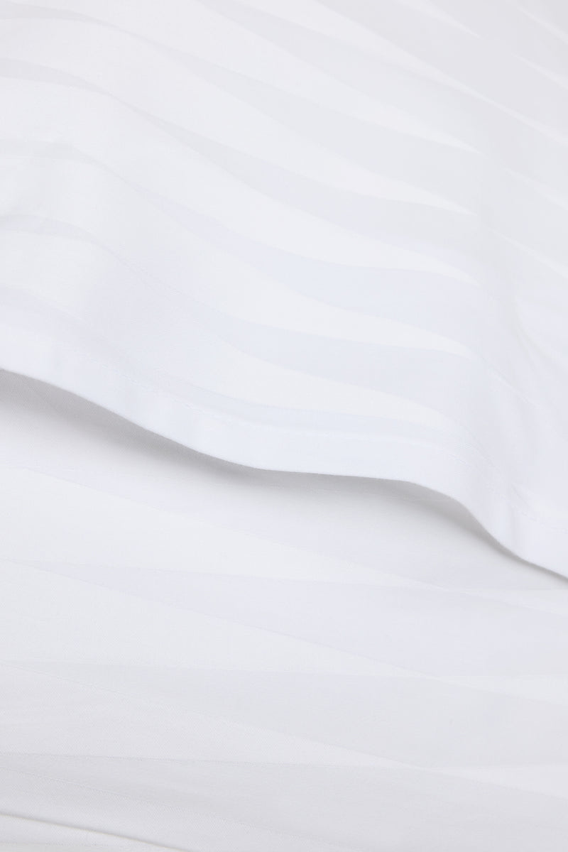 Jacquard Organic Cotton Pillowcases - Pure White