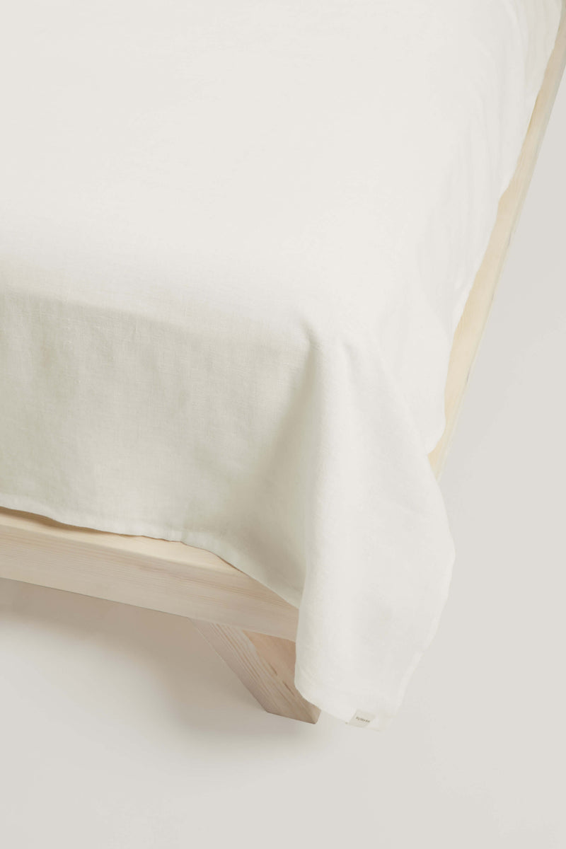 Linen Flat Sheet - Classic Cream