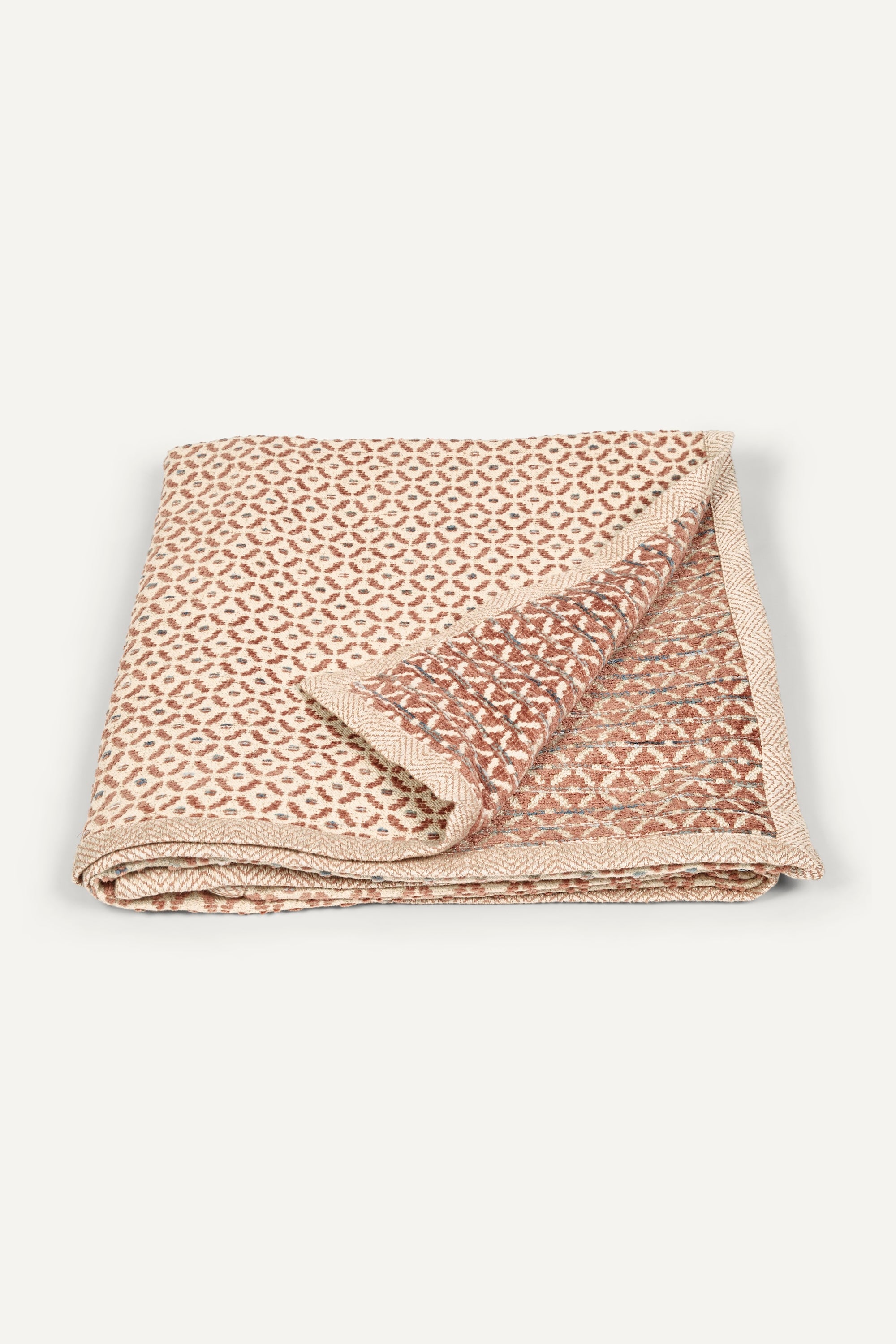 Jacquard Throw - Terracotta