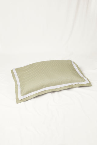 Jacquard Organic Cotton Pillowcases - Sage