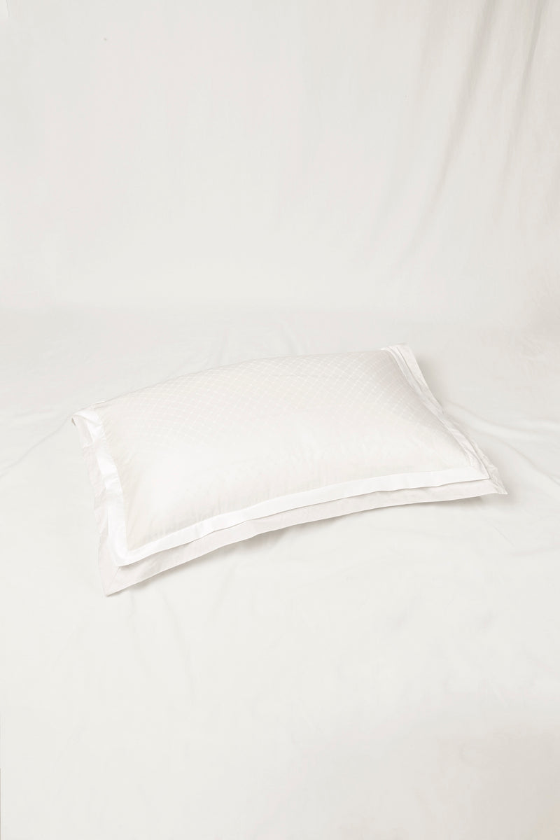 Jacquard Organic Cotton Pillowcases - Classic White