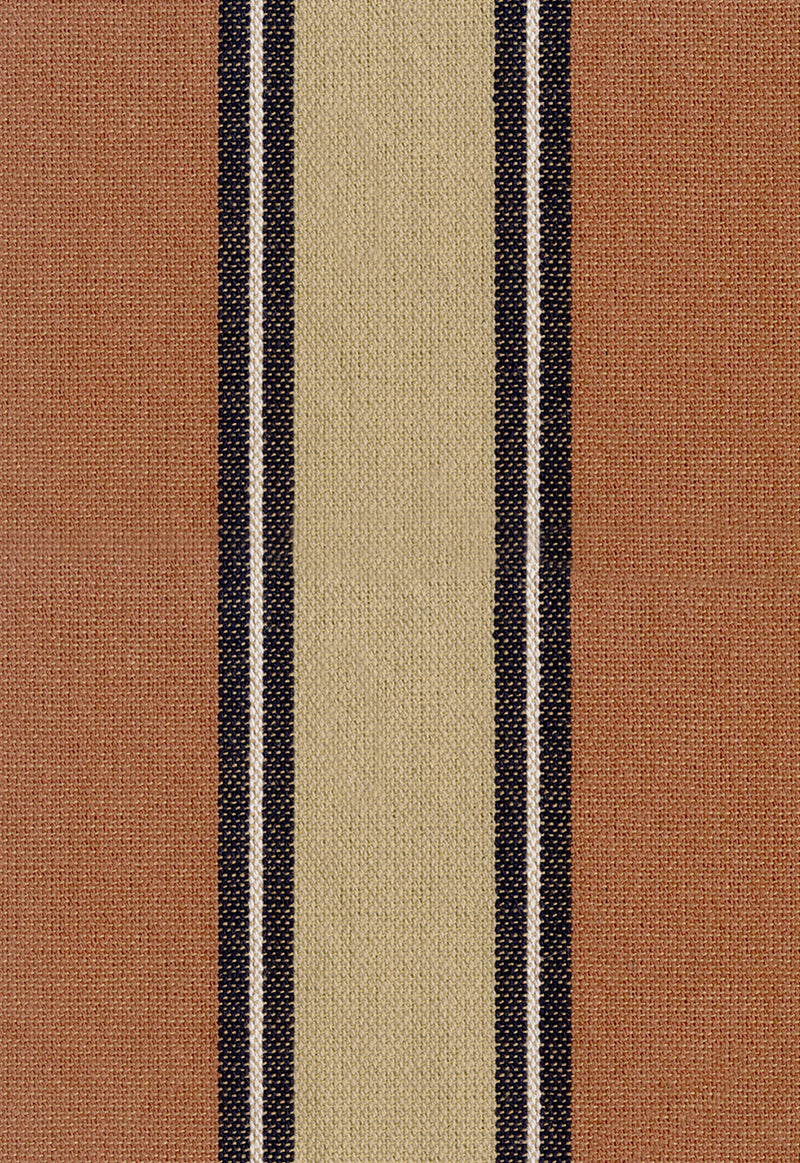 Jaipur Stripe - Brick/Walnut Swatch