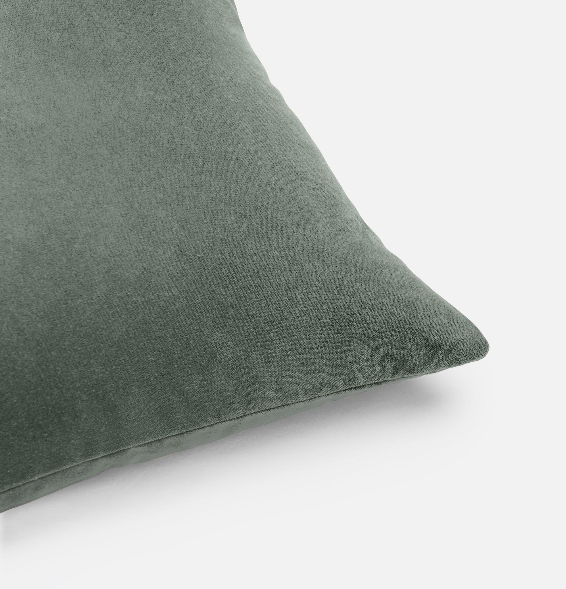 Essential Velvet Cushion Cover - Bud Green