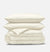 Percale Organic Cotton Duvet Set - Iridescent Ivory