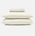 Percale Organic Cotton Fitted Sheet Set - Iridescent Ivory