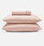 Percale Organic Cotton Fitted Sheet Set - Midsummer Pink