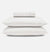 Percale Organic Cotton Fitted Sheet Set - Midwinter White