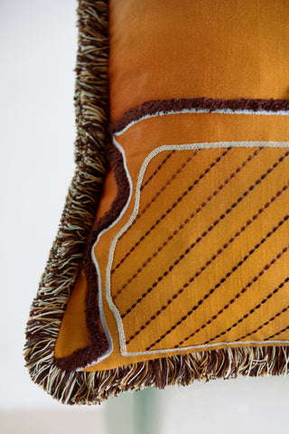 Chandigarh Embroidered Cushion Cover