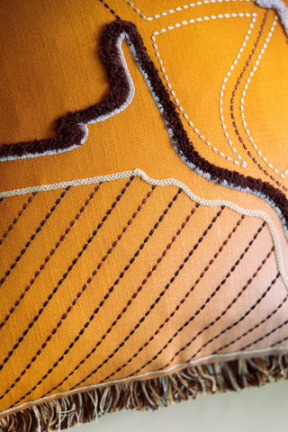 Chandigarh Embroidered Cushion Cover