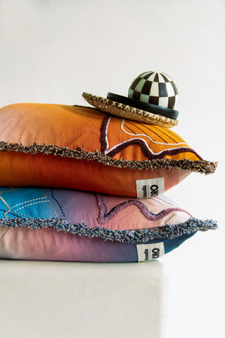 Chandigarh Embroidered Cushion Cover