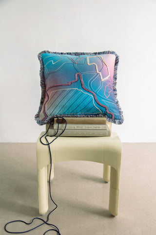 Chandigarh Embroidered Cushion Cover