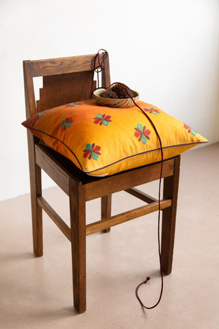 Bloom Embroidered Cushion Cover