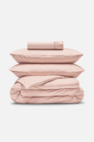 Percale Organic Cotton Bedding Set - Midsummer Pink