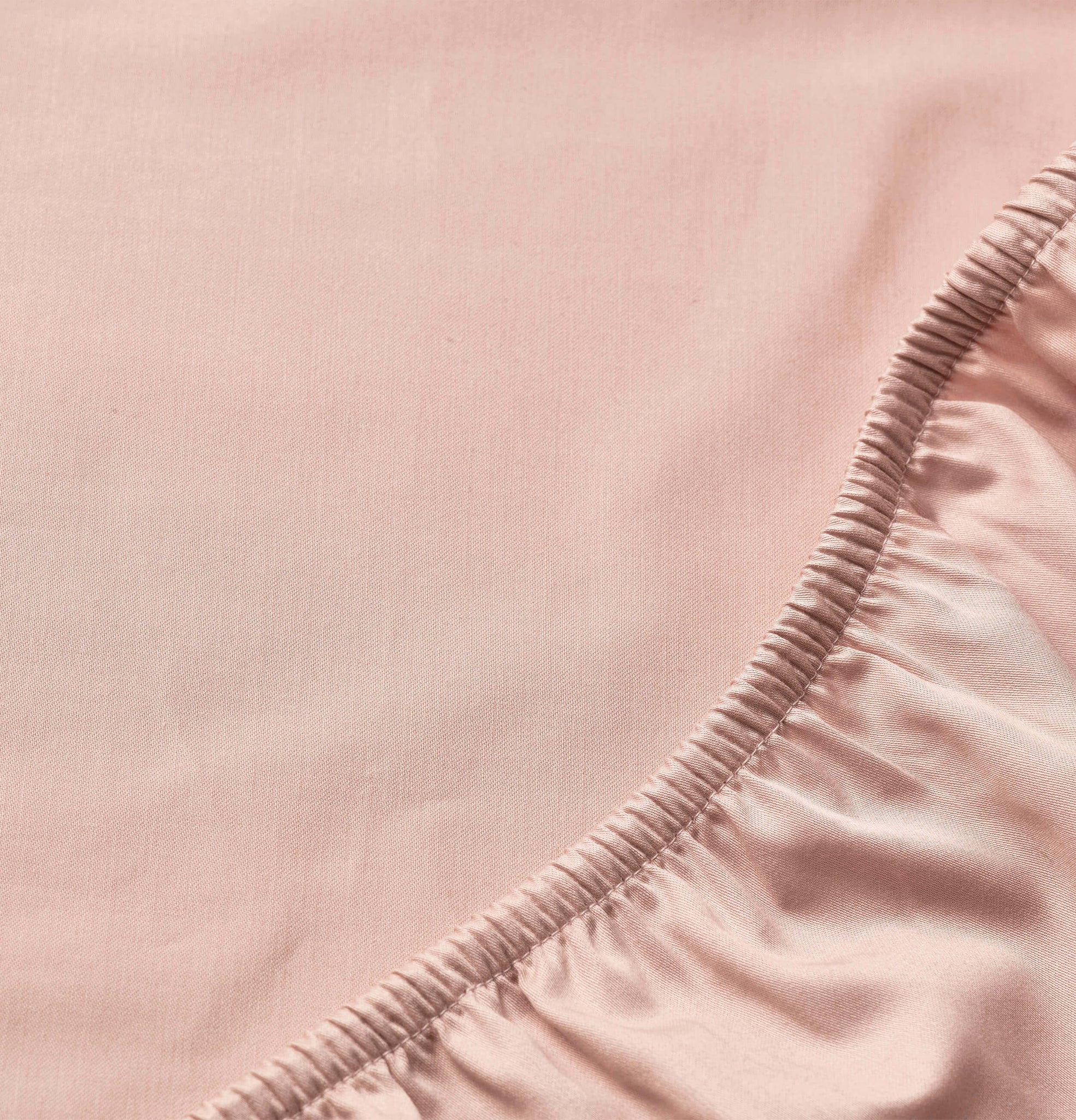 Sateen Organic Cotton Fitted Sheet Set - Midsummer Pink