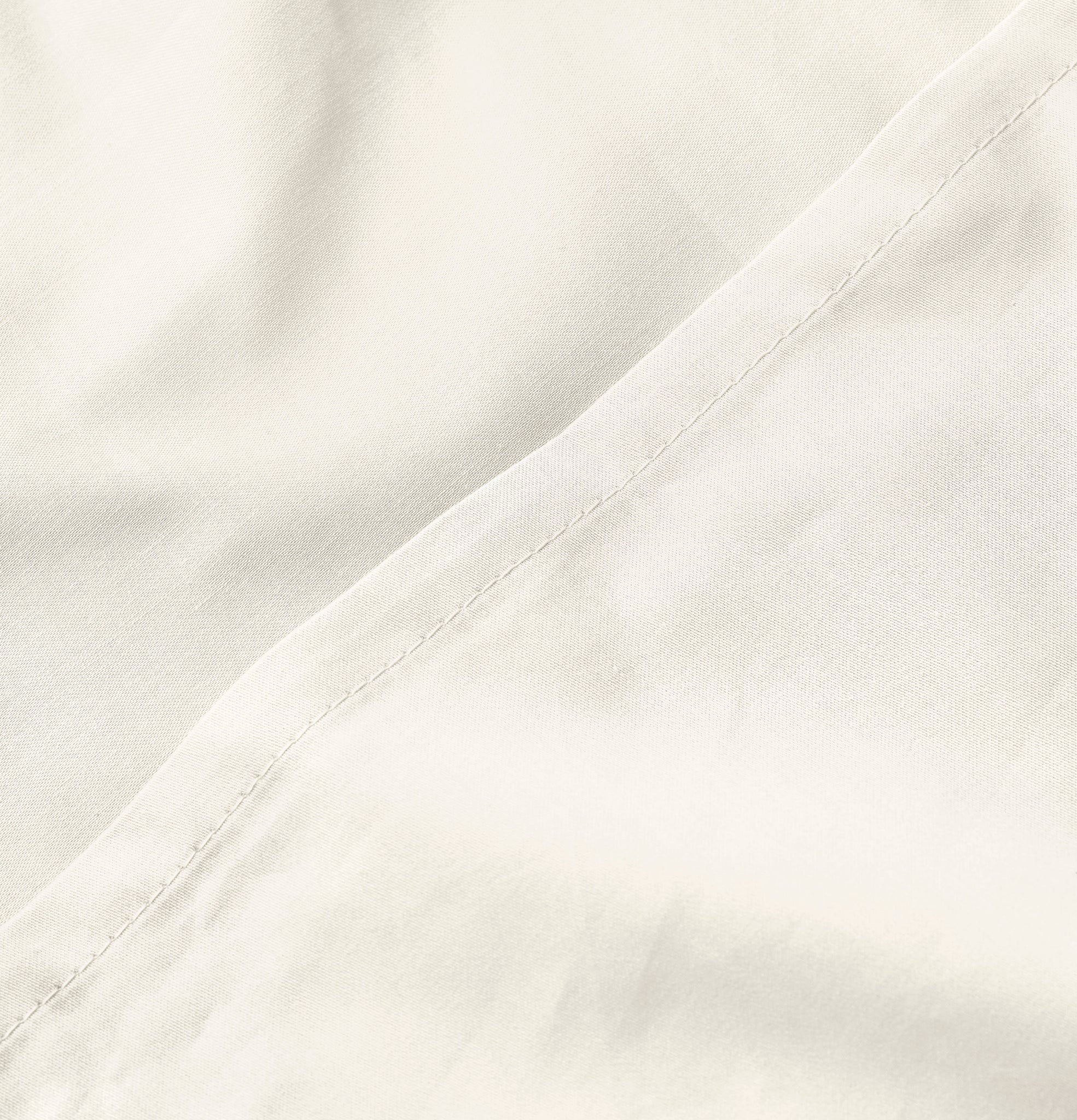 Percale Organic Cotton Flat Sheet - Iridescent Ivory