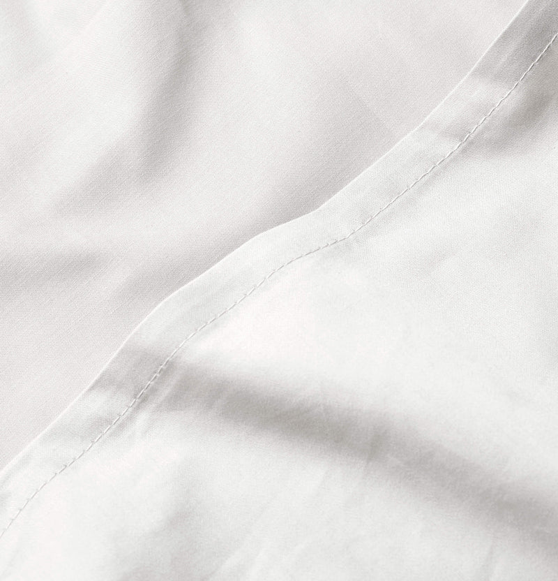 Sateen Organic Cotton Sheet Set - Midwinter White