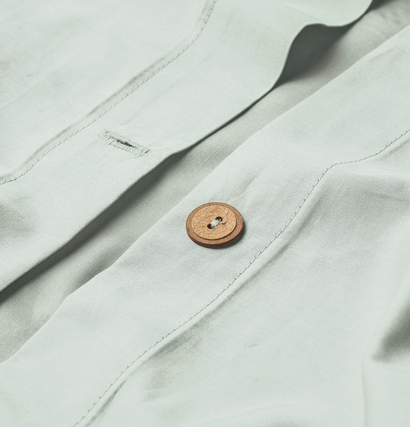 Sateen Organic Cotton Duvet Cover - Spring Blue