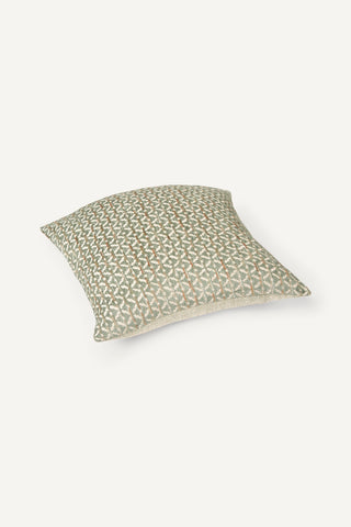 Jacquard Cushion Cover - Leaf Green