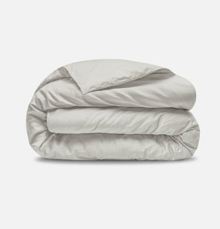 Percale Organic Cotton Duvet Set - Equinox Silver