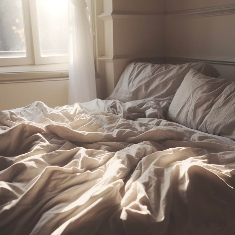 Sateen Organic Cotton Fitted Sheet Set - Equinox Silver