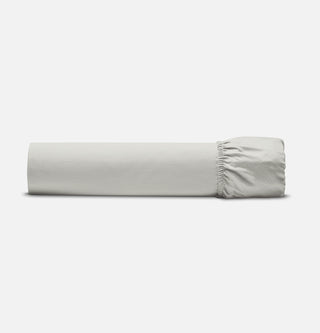 Percale Organic Cotton Fitted Sheet - Equinox Silver