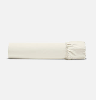 Percale Organic Cotton Fitted Sheet - Iridescent Ivory