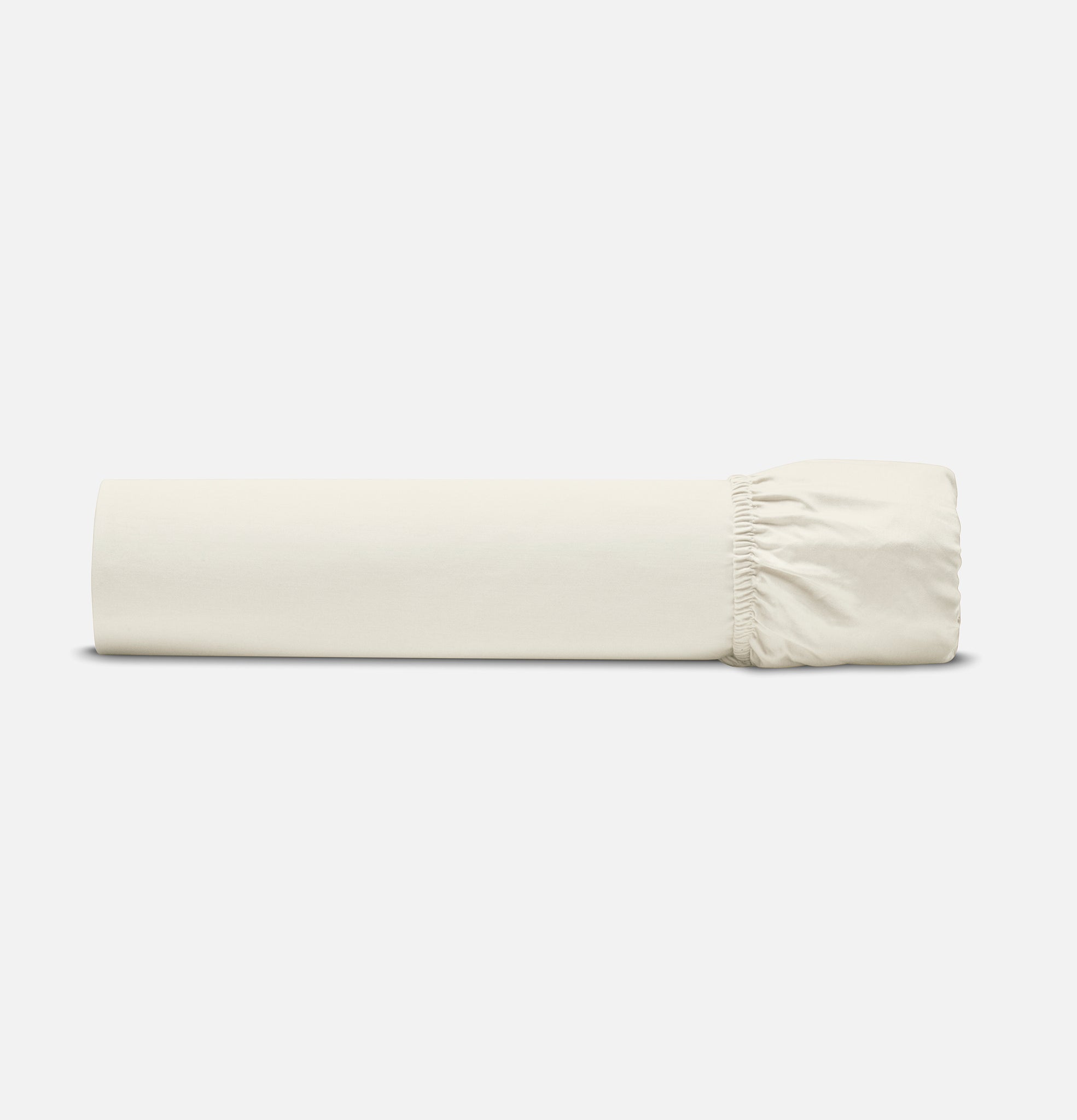 Sateen Organic Cotton Fitted Sheet Set - Iridescent Ivory