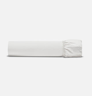 Percale Organic Cotton Fitted Sheet - Midwinter White