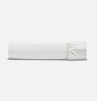 Percale Organic Cotton Fitted Sheet Set - Midwinter White