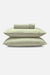 Percale Organic Cotton Fitted Sheet Set - Solstice Green