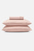 Sateen Organic Cotton Fitted Sheet Set - Midsummer Pink