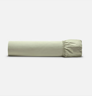 Percale Organic Cotton Fitted Sheet - Solstice Green
