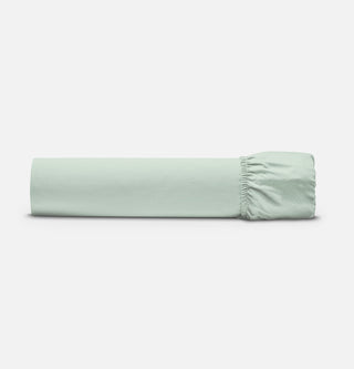 Sateen Organic Cotton Fitted Sheet - Spring Blue