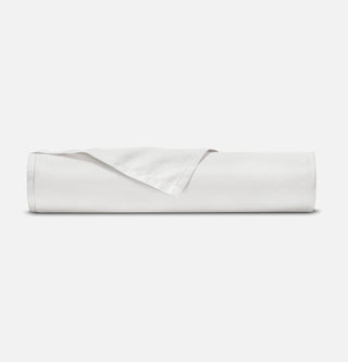 Sateen Organic Cotton Flat Sheet - Midwinter White