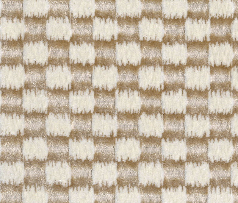 Ikat Checks - Latte/Ecru