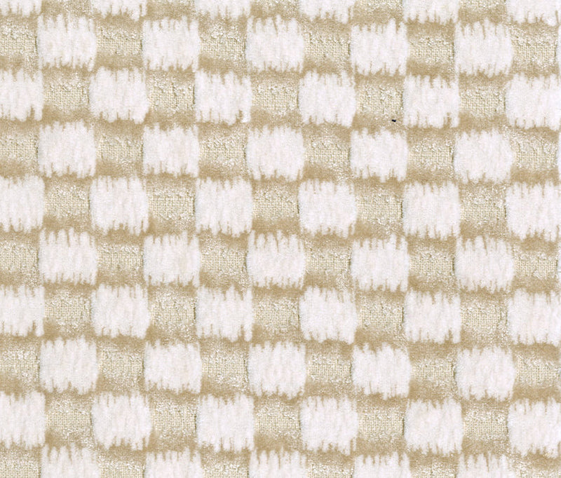 Ikat Checks - Taupe/Cream Swatch