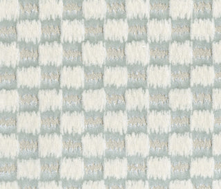 Ikat Checks - Sky/Ecru