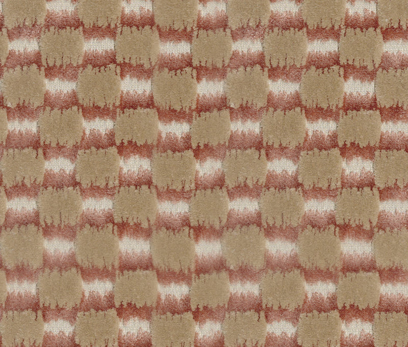 Ikat Checks - Cocoa/Taupe Swatch