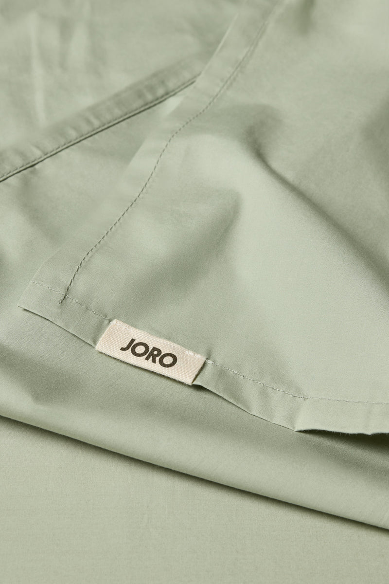 Percale Organic Cotton Flat Sheet - Solstice Green