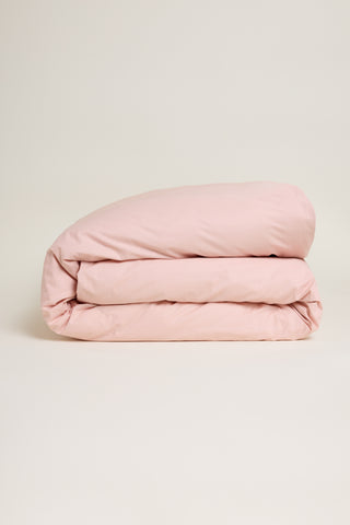 Sateen Organic Cotton Duvet Cover - Midsummer Pink