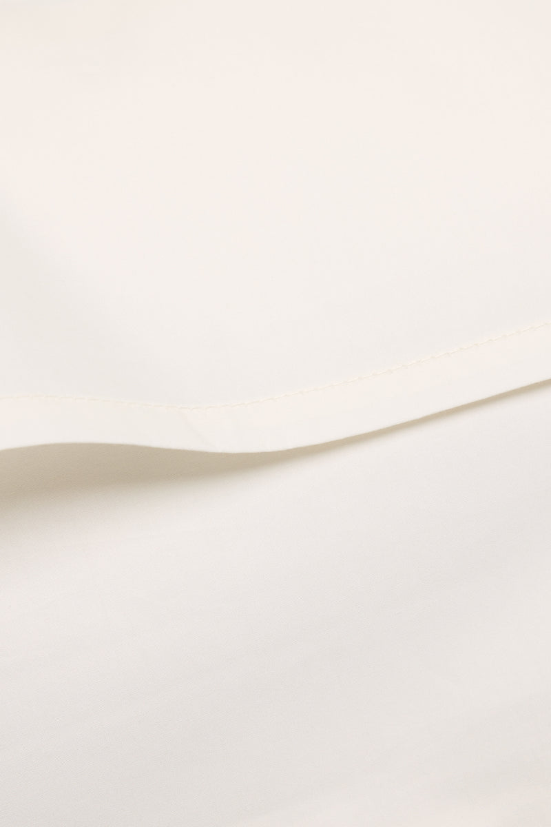 Percale Organic Cotton Pillowcases - Iridescent Ivory