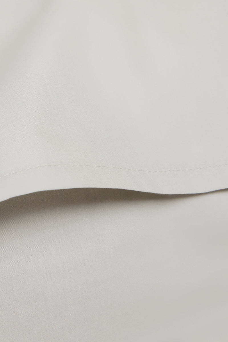 Percale Organic Cotton Pillowcases - Equinox Silver