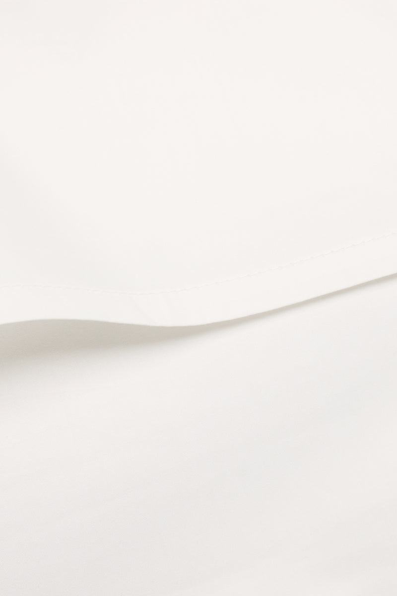 Percale Organic Cotton Pillowcases - Midwinter White