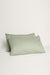 Sateen Organic Cotton Pillowcases - Solstice Green