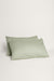 Sateen Organic Cotton Pillowcases - Solstice Green
