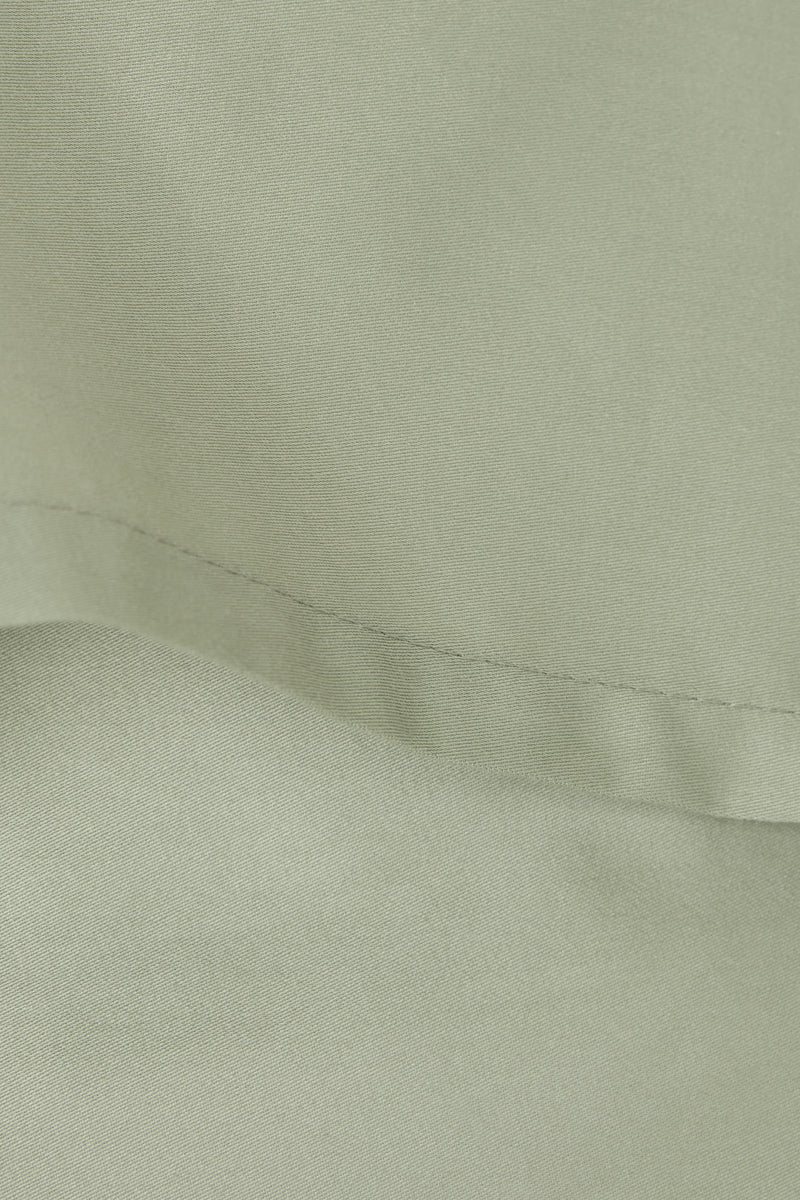 Sateen Organic Cotton Pillowcases - Solstice Green