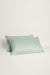 Sateen Organic Cotton Pillowcases - Spring Blue
