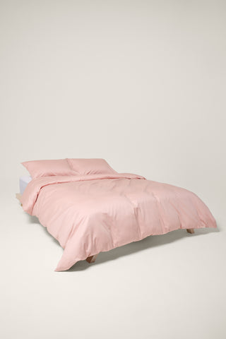 Sateen Organic Cotton Duvet Cover - Midsummer Pink
