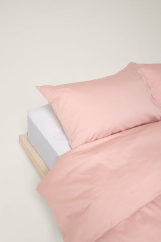 Sateen Organic Cotton Duvet Cover - Midsummer Pink